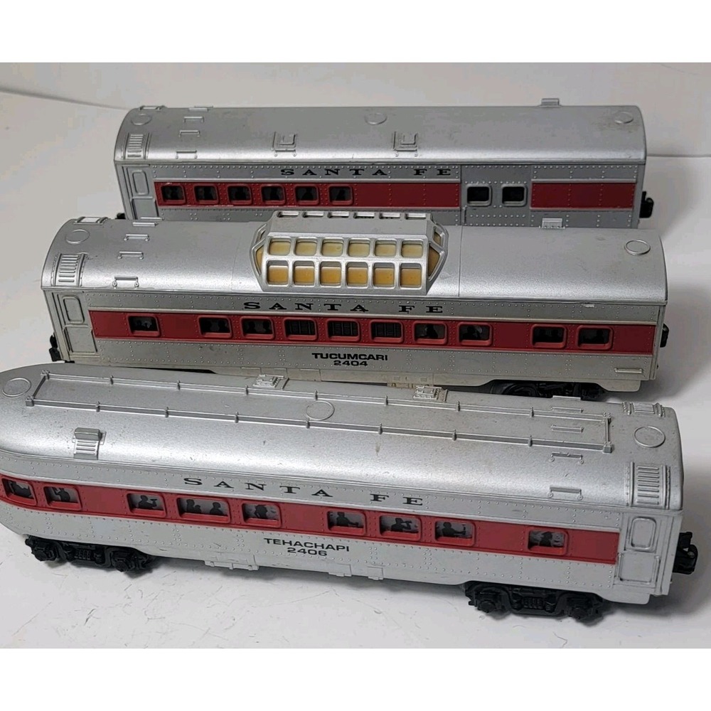 Lionel O Gauge Santa Fe Tehachapi #2406 Passenger Car Set Train ATSF 3pc